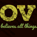 Love believes all things